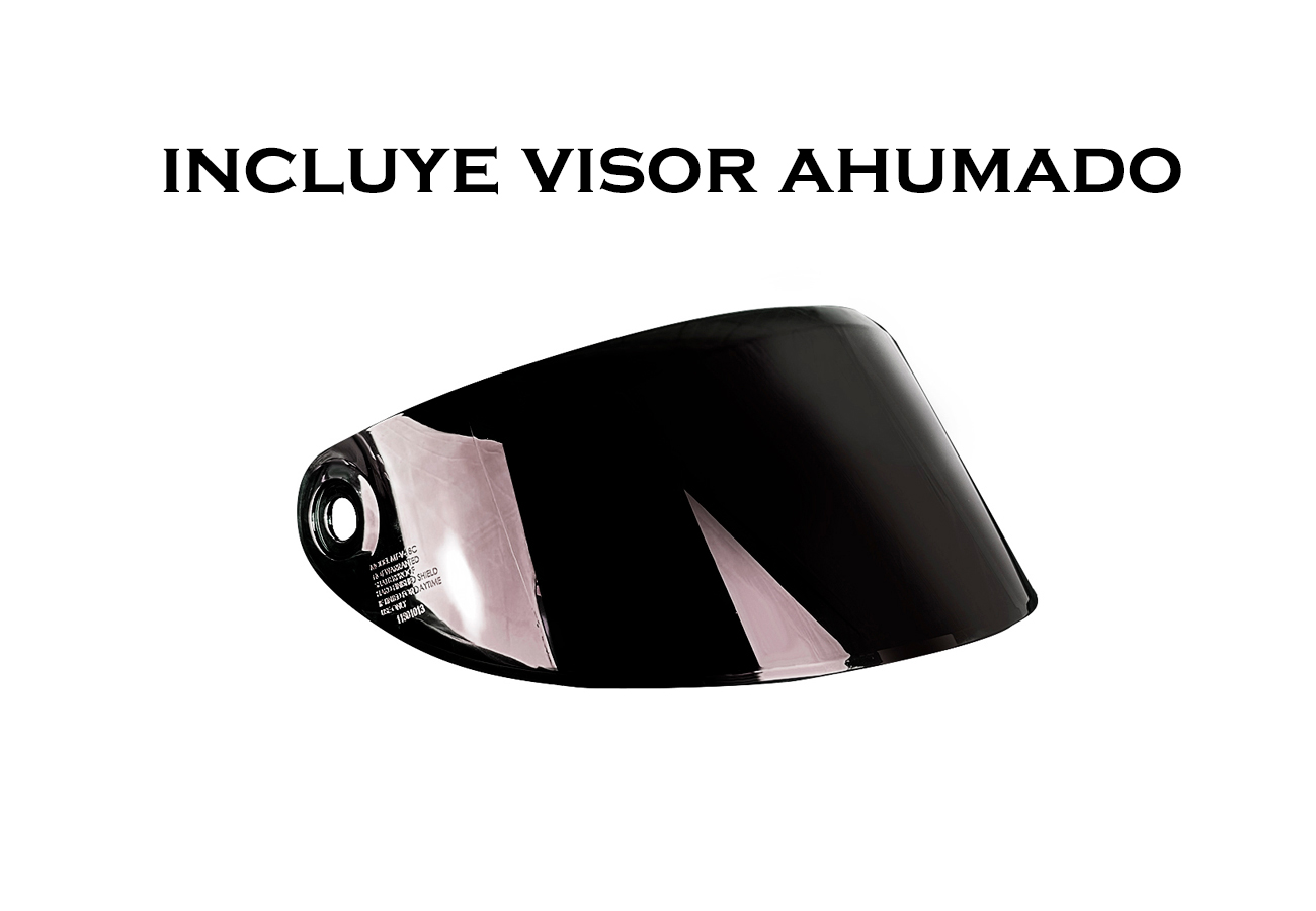 KIT CASCO AXXIS FF112D DRAKEN S + VISOR AHUMADO