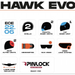Casco Axxis Hawk Sv Evo Daytona