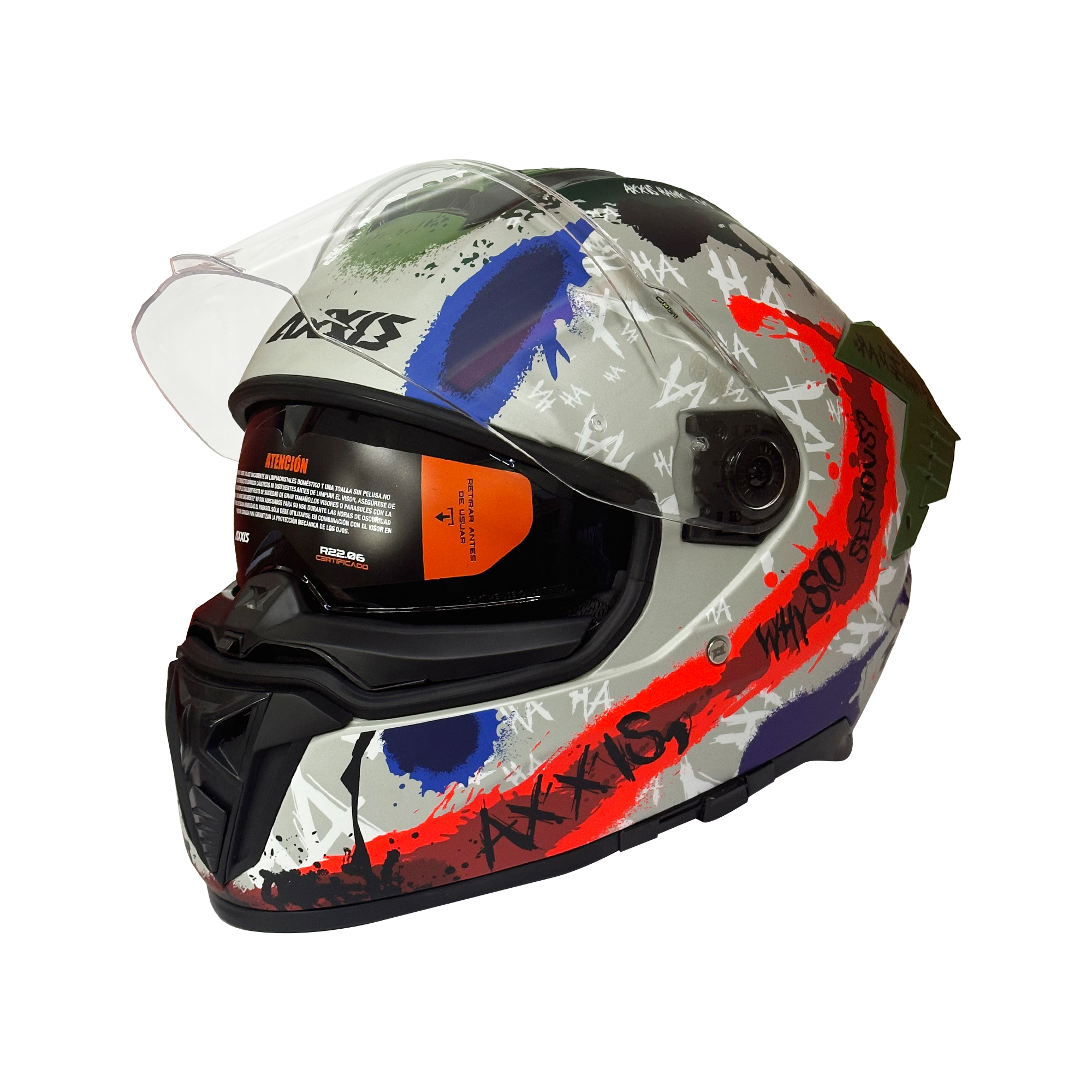 Casco Axxis Hawk Sv Evo Sick Joke