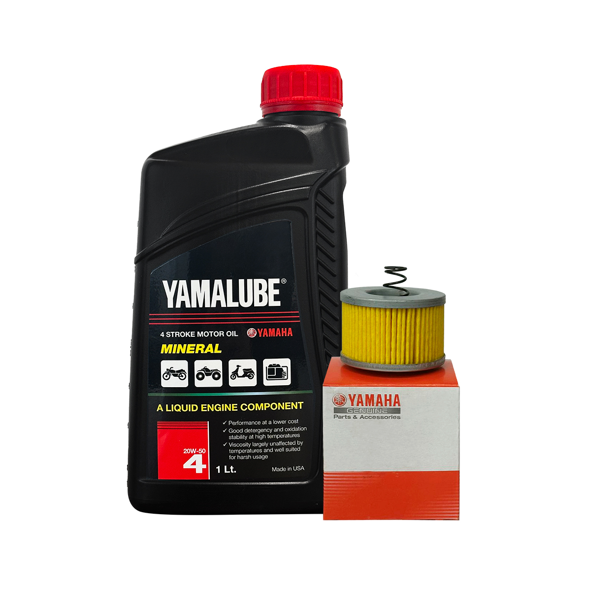 KIT DE MANTENCION YAMALUBE 20W50 MINERAL YAMAHA XTZ150