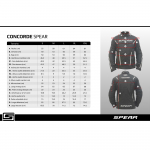 CHAQUETA DE MOTO SPEAR CONCORDE NEGRO GRIS