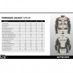 Chaqueta De Moto Spear Tornado Negro
