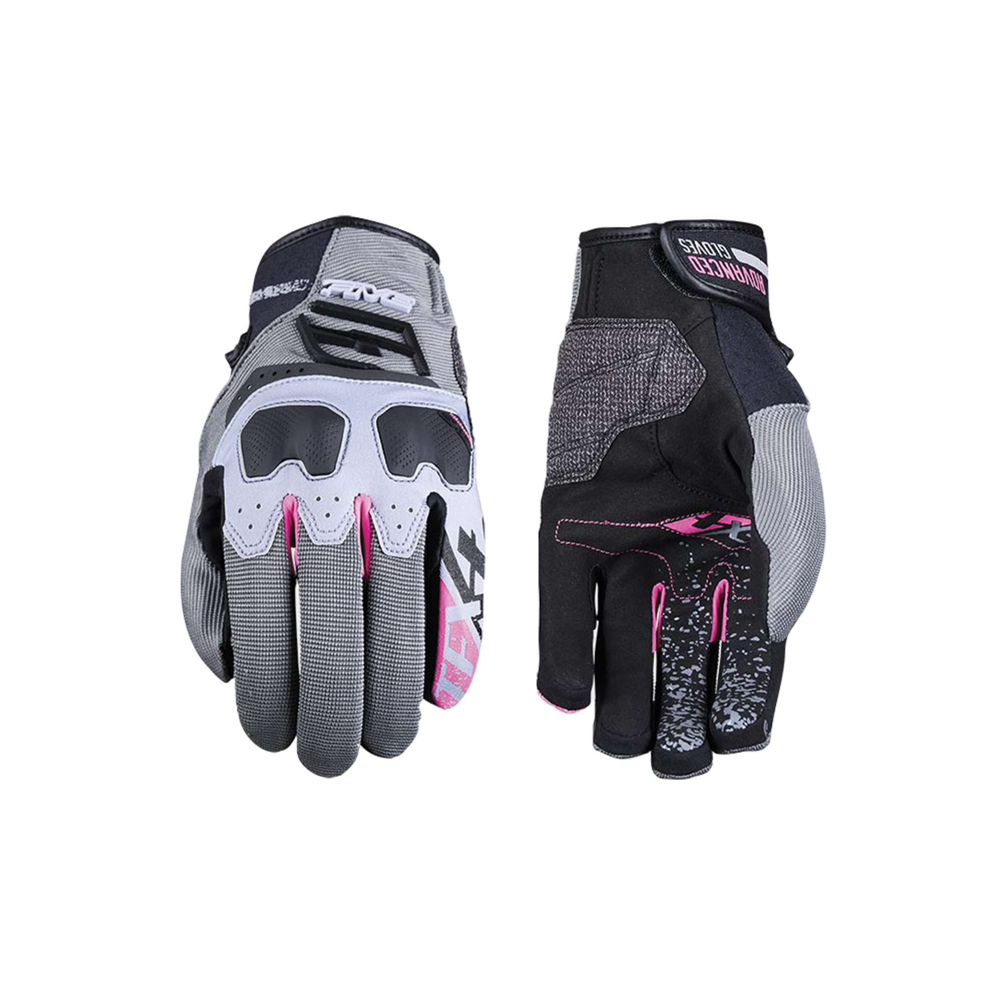 Guantes Moto Five TFX4 Woman Gris/rosado