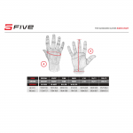 Guantes Moto Five E3 Evo Azul Amarillo Fluor