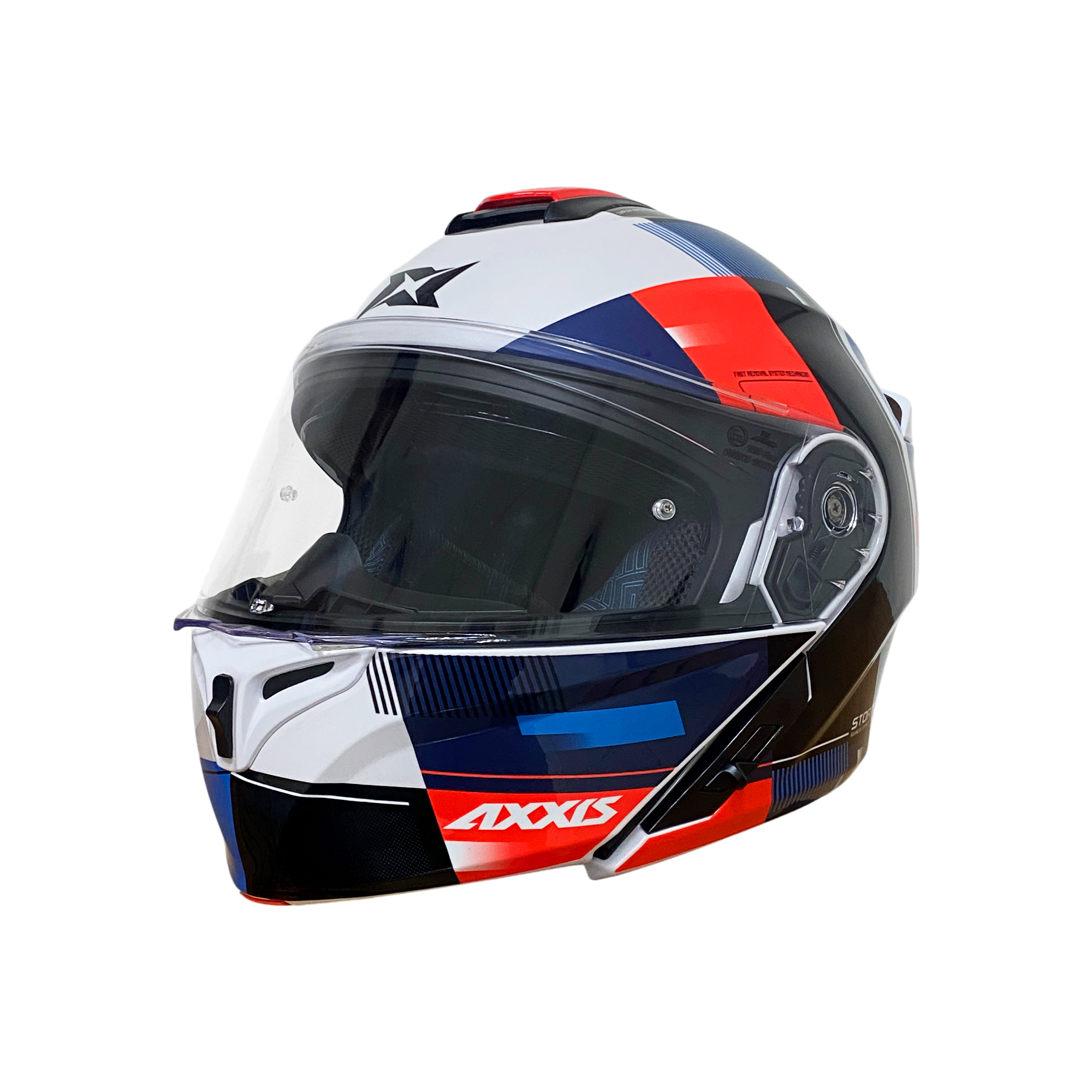 CASCO ABATIBLE AXXIS STORM GRIP BRILLANTE