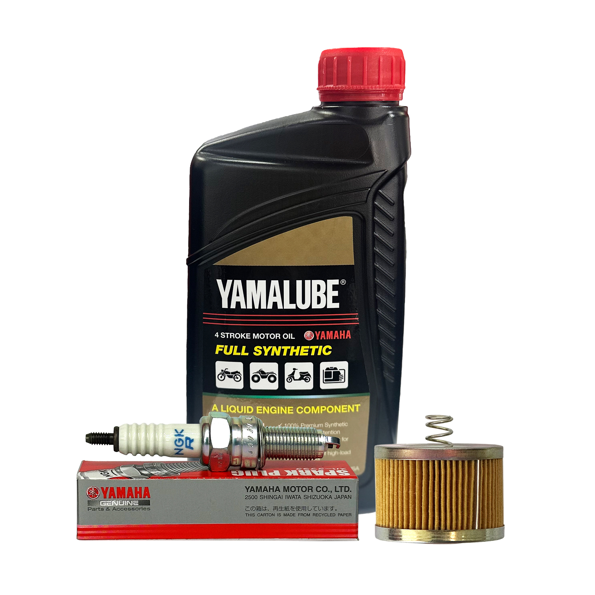 KIT MANTENCI&Oacute;N 10W40 FULL SINTETICO + BUJIA FZ150/FZS 3.0 4.0 XTZ150